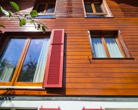 Sablage chalet en bois