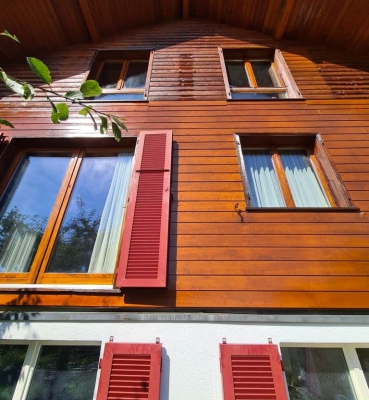 Sablage chalet en bois