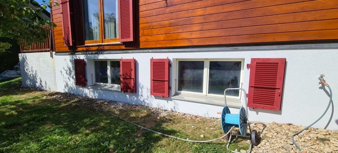 Sablage chalet en bois