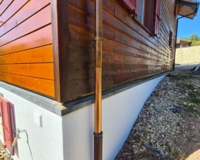 Sablage chalet en bois