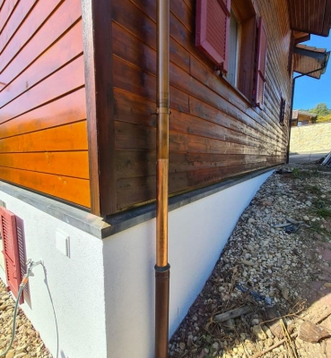 Sablage chalet en bois